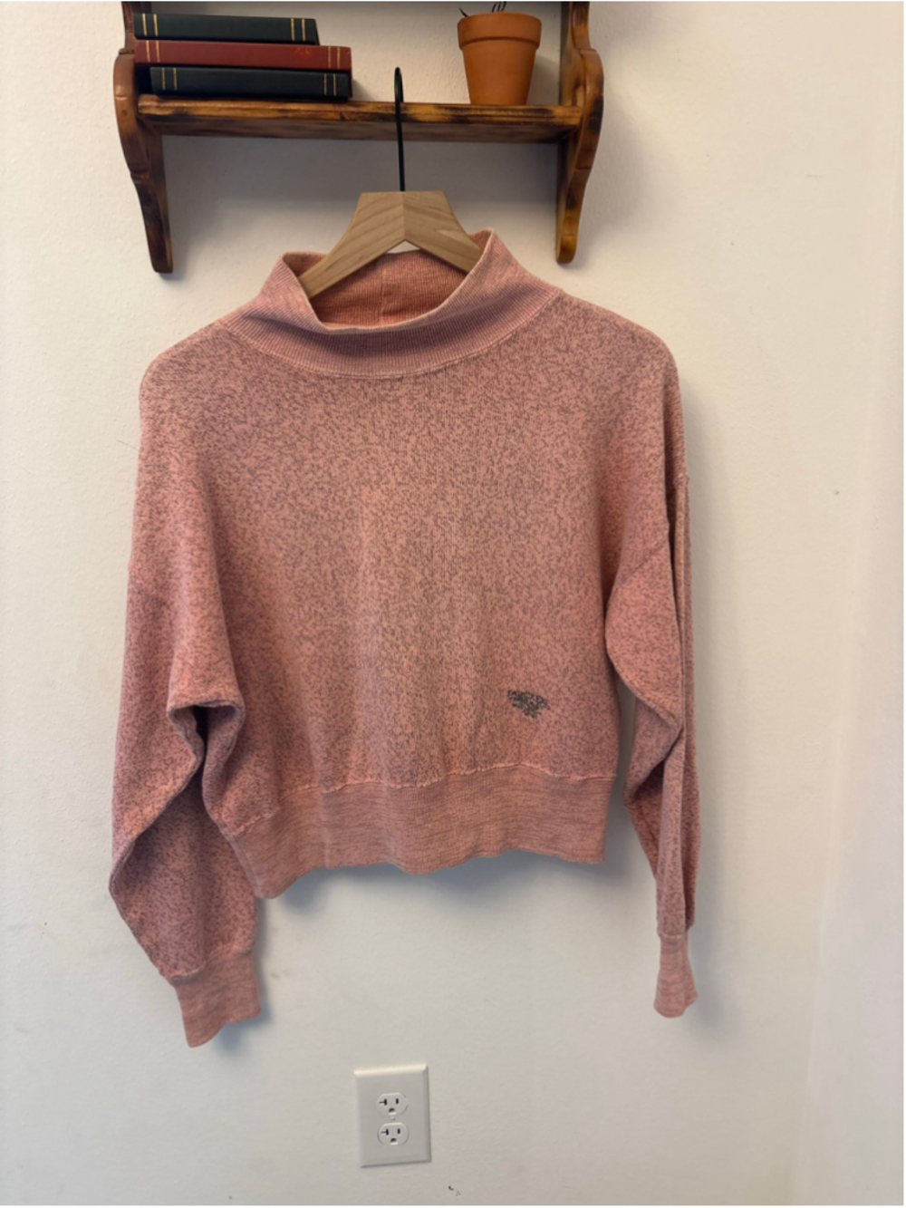 Vintage 90s Dockers Mock Neck Cropped Sweater – Size Medium